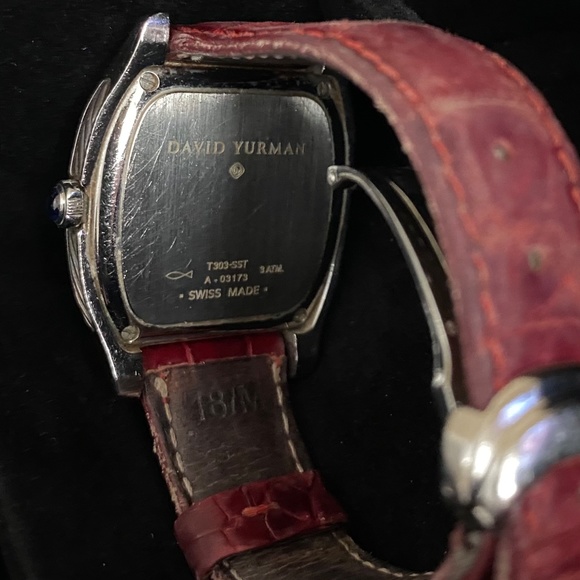 David Yurman Thoroughbred watch with original leather case and box. main image 6